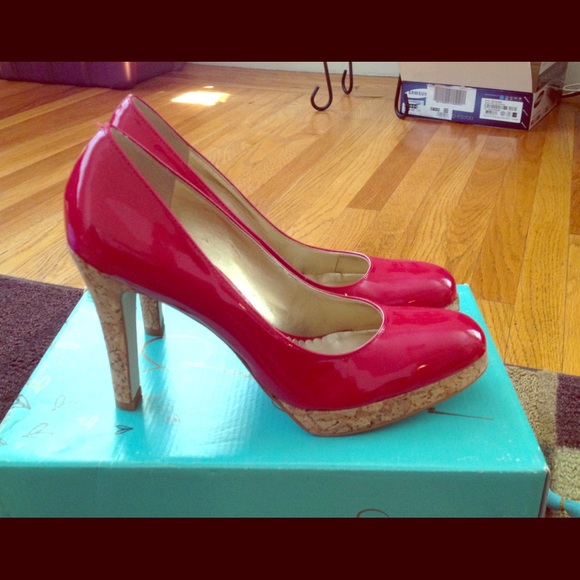 Jessica Simpson Shoes - Jessica Simpson Red Patent Heels