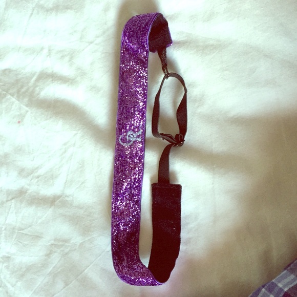 Purple Glitter Colorado Rockies Bani Band Headband