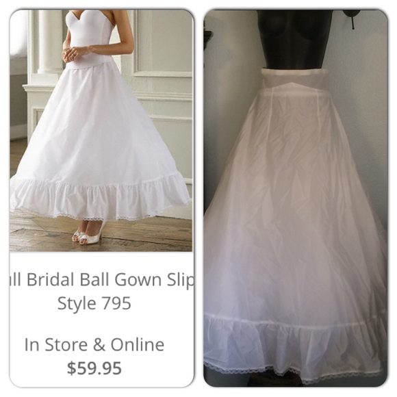 David's Bridal Other - New Full White Bridal/Ball Gown Slip Sz 6