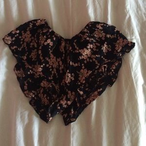 floral girly shorts