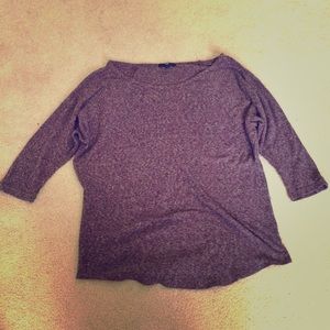 Plum knit top