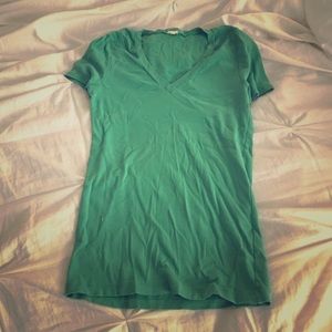 J Crew green v neck