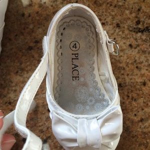 baby girl white dress shoes size 4