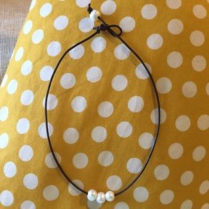 3 beaded seaside Pearl necklace