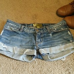 Hollister jean shorts.
