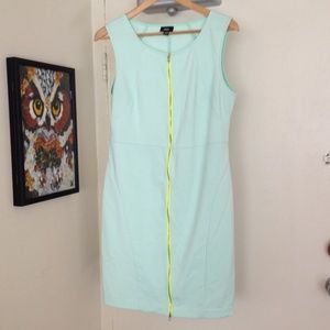 Mint green shift dress