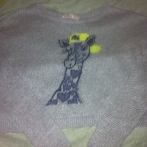 Giraffe sweater nwot