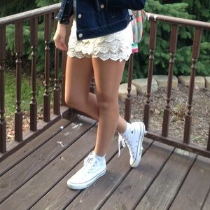 White Hightop Converse