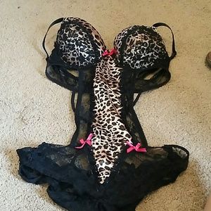 Cheetah print lingerie