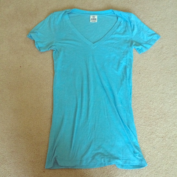 Blue PINK v-neck top