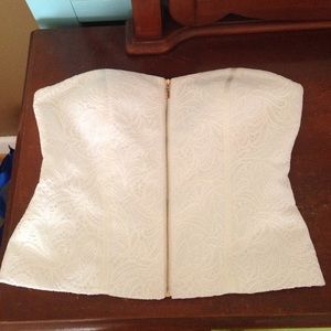 Caché White Corset size 8. never been worn