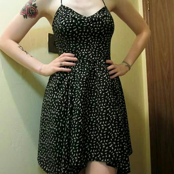 Lush Lightning Bolt Print Dress