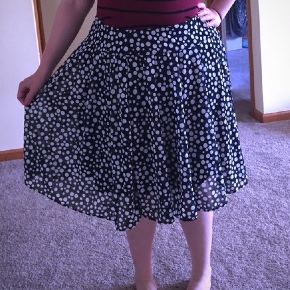 INC International Concepts Dresses & Skirts - 🎉🎉Host pick🎉🎉 Navy Blue Polka Dot Skirt