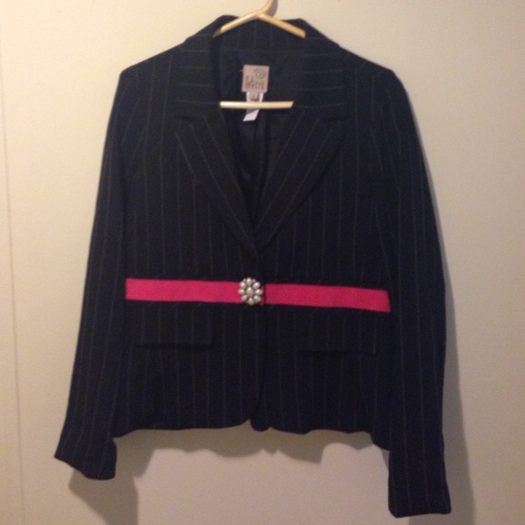 Black pin stripes jacket