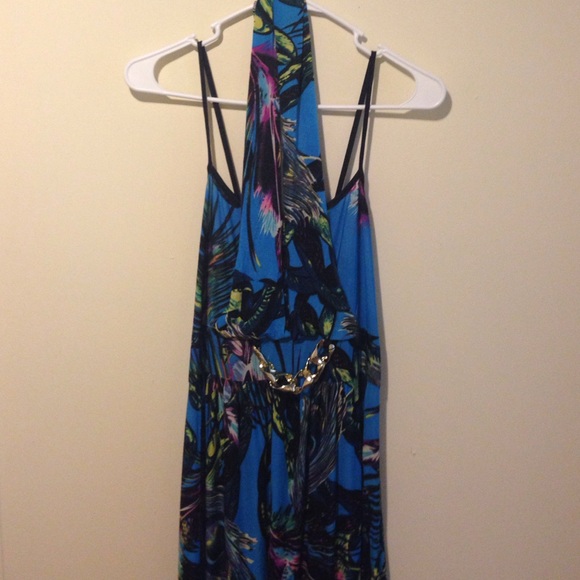 No Dresses & Skirts - Peacock maxi dress