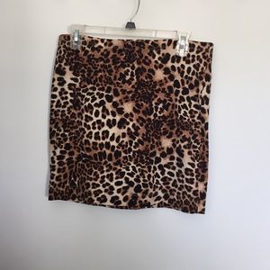 Animal print skirt