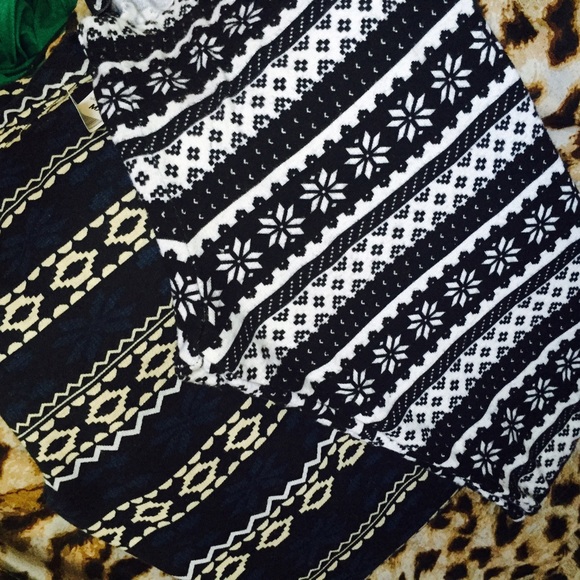 Winter print sweater leggings bundle