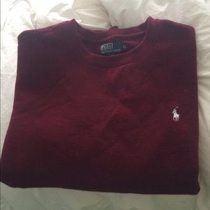Polo sweatshirt red/maroon!