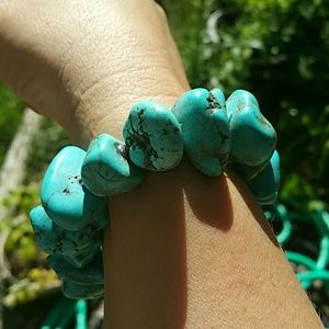 Jay King Mine Finds Large bulky turquoise bracelet