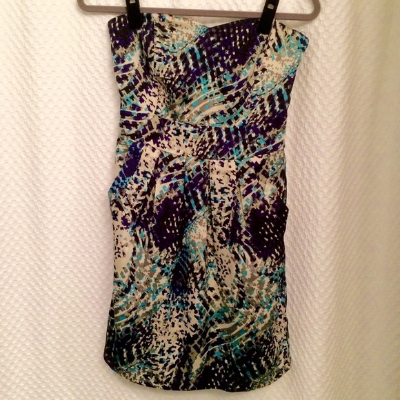 Strapless Animal Action Dress