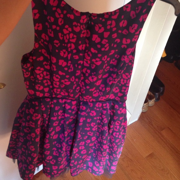 Leopard a-line tulle dress