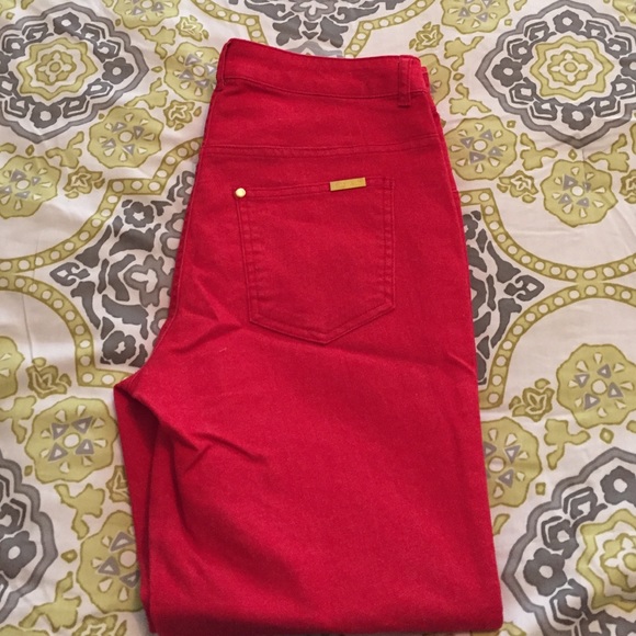 Radiant red iman jeans