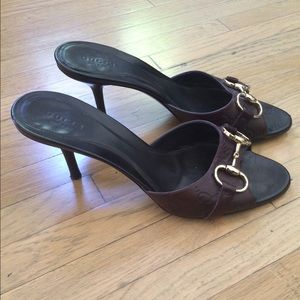 SALE!!! Gucci embossed logo slides