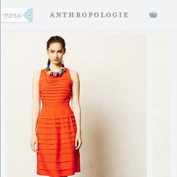 Anthropologie Tangelo Dress