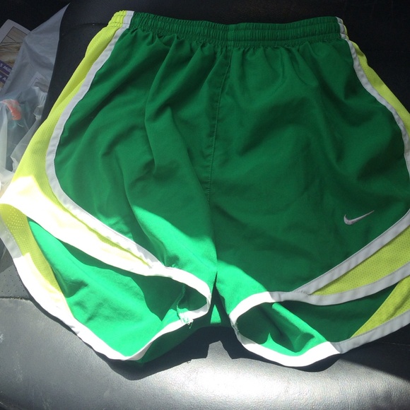 Kelly and Lime Green Nike Shorts EUC