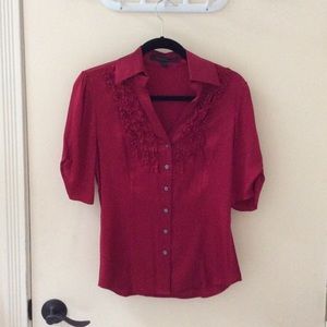 Express red blouse