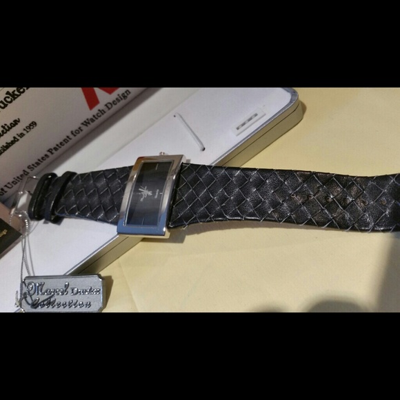 Marcel Drucker Collection Braided Black Leather Strap Watch and Dial NEW - Picture 3 of 8