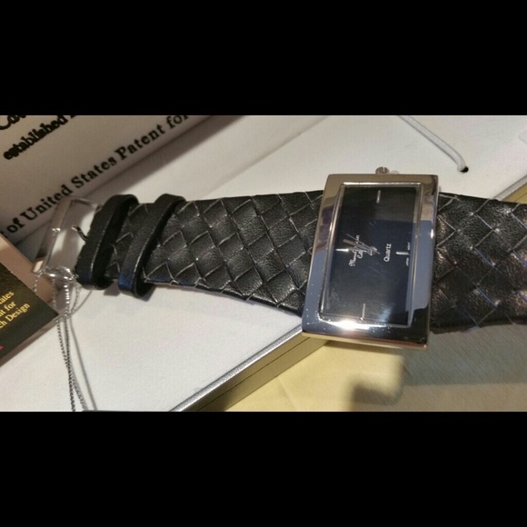 Marcel Drucker Collection Braided Black Leather Strap Watch and Dial NEW - Picture 5 of 8