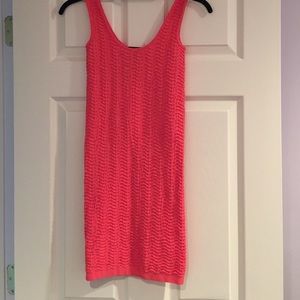 Bebe salmon body con dress, never worn