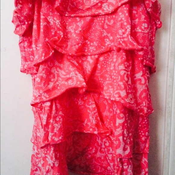 Coral Ruffle T - Picture 3 of 3