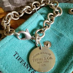 Tiffany & Co round tag bracelet