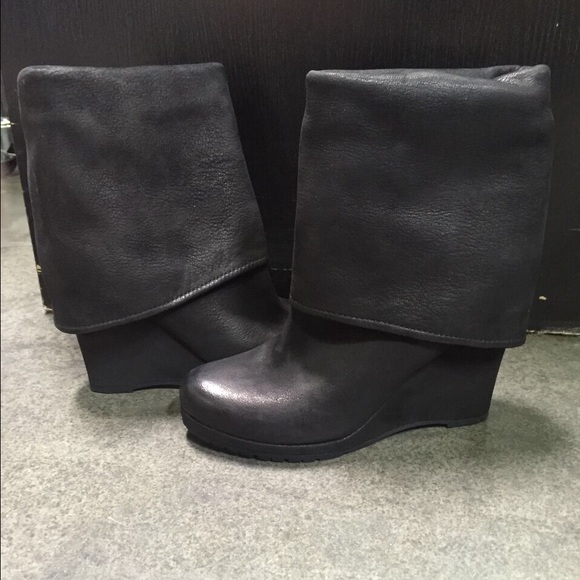 Prada wedge boot heel shoes