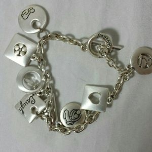 Seasons of Life Silvertone Charm Bracelet
