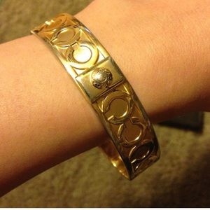 Coach gold bangle