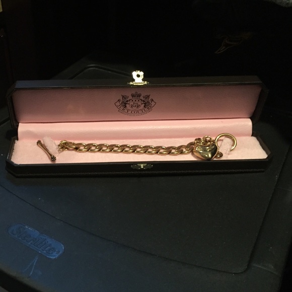 NWT real JUICY COUTURE gold charm bracelet