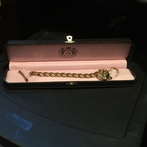 NWT real JUICY COUTURE gold charm bracelet
