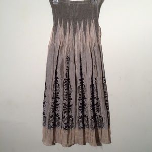 Lapis strapless dress