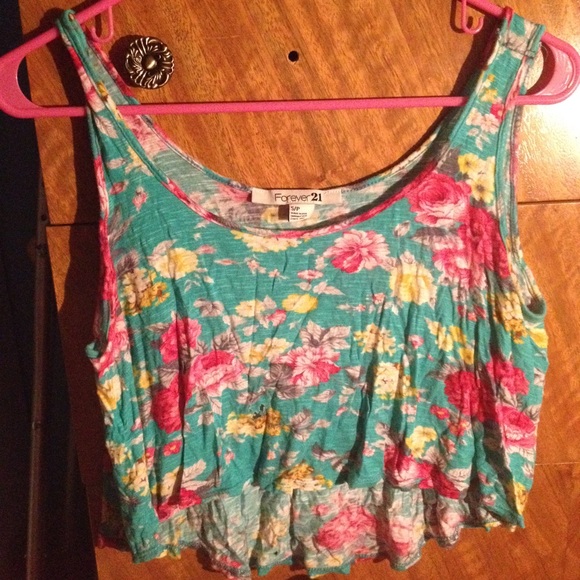 Forever 21 floral tank top
