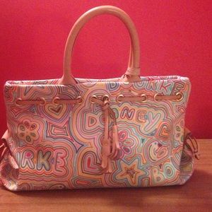 Dooney and Bourke White Pop Novelty Tassel Tote👜