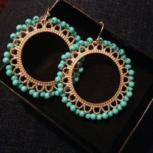 Pop of color Hoops