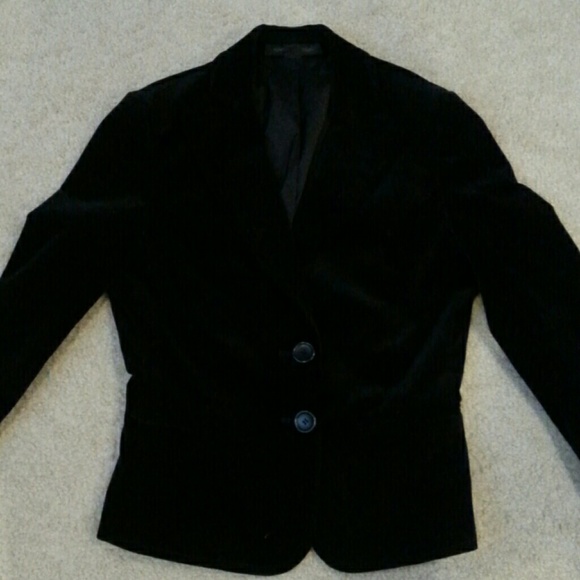 Women's EXPRESS black velvet blazer