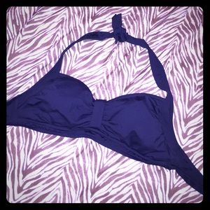 Land's End Halter Bikini Swim Top Sz 10 D cup