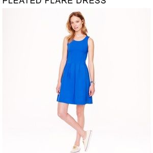 Pleated flare dress Jcrew size 2