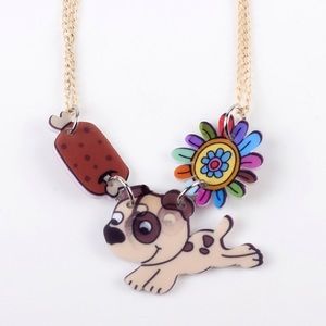 Acrylic Dog Necklace