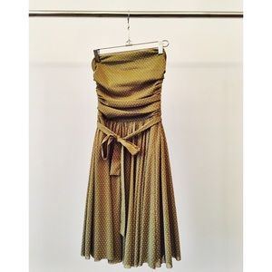 Light Sage Green Polka Dot Dress