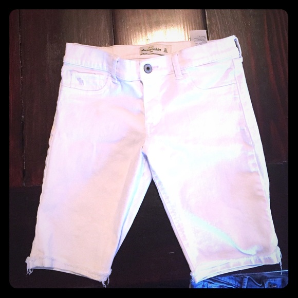 White Abercrombie Shorts